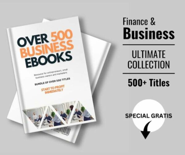 PLR Over 500 Premium Business eBooks Pack Collection + GRATIS Business Emails Pack