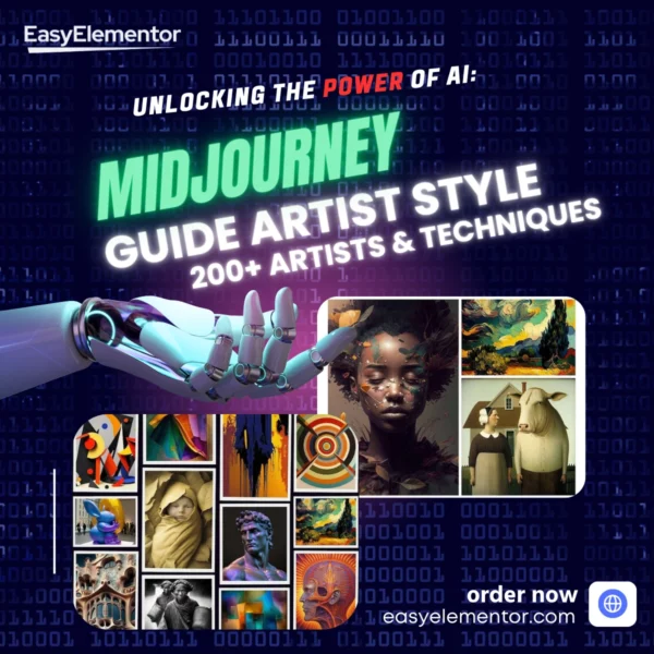 Midjourney Guide Artist Style : 200+ Artists & Techniques for Custom Image Generation | BONUS 100 Midjourney Prompts | Create Stunning Art