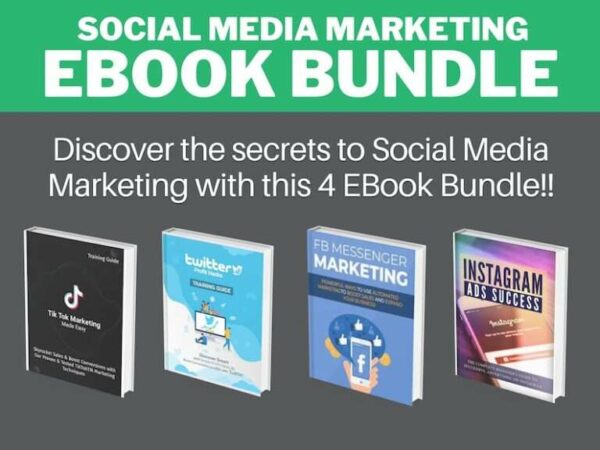 Social Media Marketing EBook Bundle | TikTok | Facebook | Instagram | Twitter